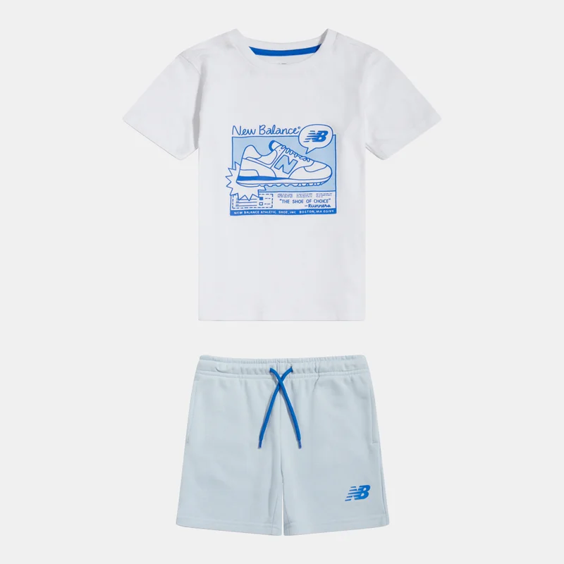 New Balance Kids' Graphic T-Shirt and Shorts Set